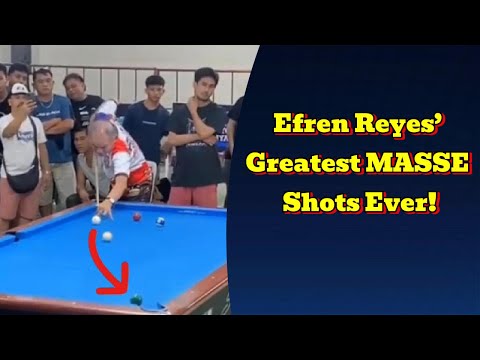 Efren Reyes Bends the Cue Ball! 🤯 Greatest MASSE Shots in History
