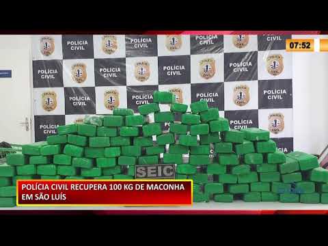 Polícia Civil do Maranhão recupera 100 kg de maconha em São Luís 01 12 2020