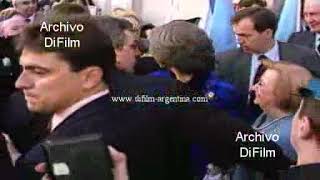 La reina Sofia de Grecia visita el Centro Gallego de Buenos Aires 1992