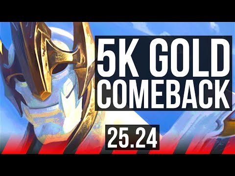 GALIO vs SETT (TOP) | 37K damage, 5k gold comeback | KR Grandmaster | 25.24