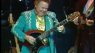 Roy Clark &quot;Ghost Riders in the Sky&quot; ~ smoking on fire hot!!! (Branson 1990s)