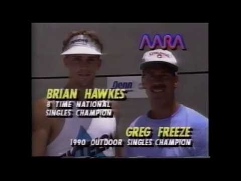 1991 US National Outdoor Racquetball Championships Mens Dbls - Hawkes & Freeze vs Hansen & Waggoner