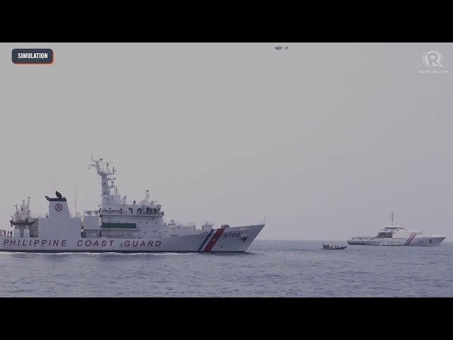 WATCH: Philippines, US, Japan coast guards ‘intercept’ weapons in maritime drill