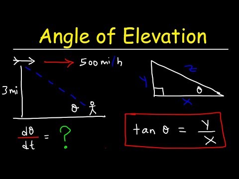 Related Rates - Angle of Elevation Problem
