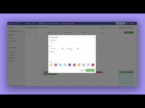 Plan Your Content with the Editorial Calendar