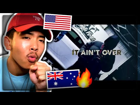 It Ain't Over - Hoodllandsz (Feat. Troublez) Official Video AMERICAN REACTION! Australian Rap Drill