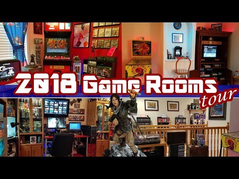 2018 Game Rooms Tour! Complete Overview of our Video Game Collection