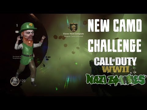 How to Unlock New St Patricks Day Camo Gruner Knoten "Groesten Haus"(COD WW2 Nazi Zombies)