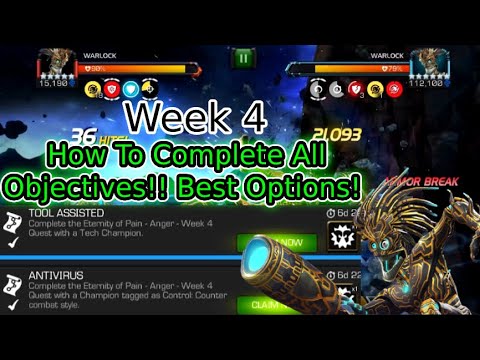 Eternity Of Pain Week 4! (Anger) Warlock Boss | Best Options For Every Objective! | MCOC