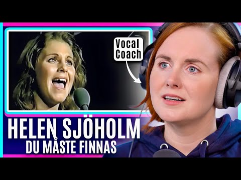 Sveriges starkaste röst?😲| Sångcoach analyserar Helen Sjöholm – "Du Måste Finnas"