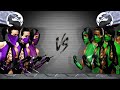 MORTAL KOMBAT MUGEN MKP PROJECT MULTIVERSE MILEENA VS JADE MK2 MK3 And MKD CPU Vs CPU BATTLE