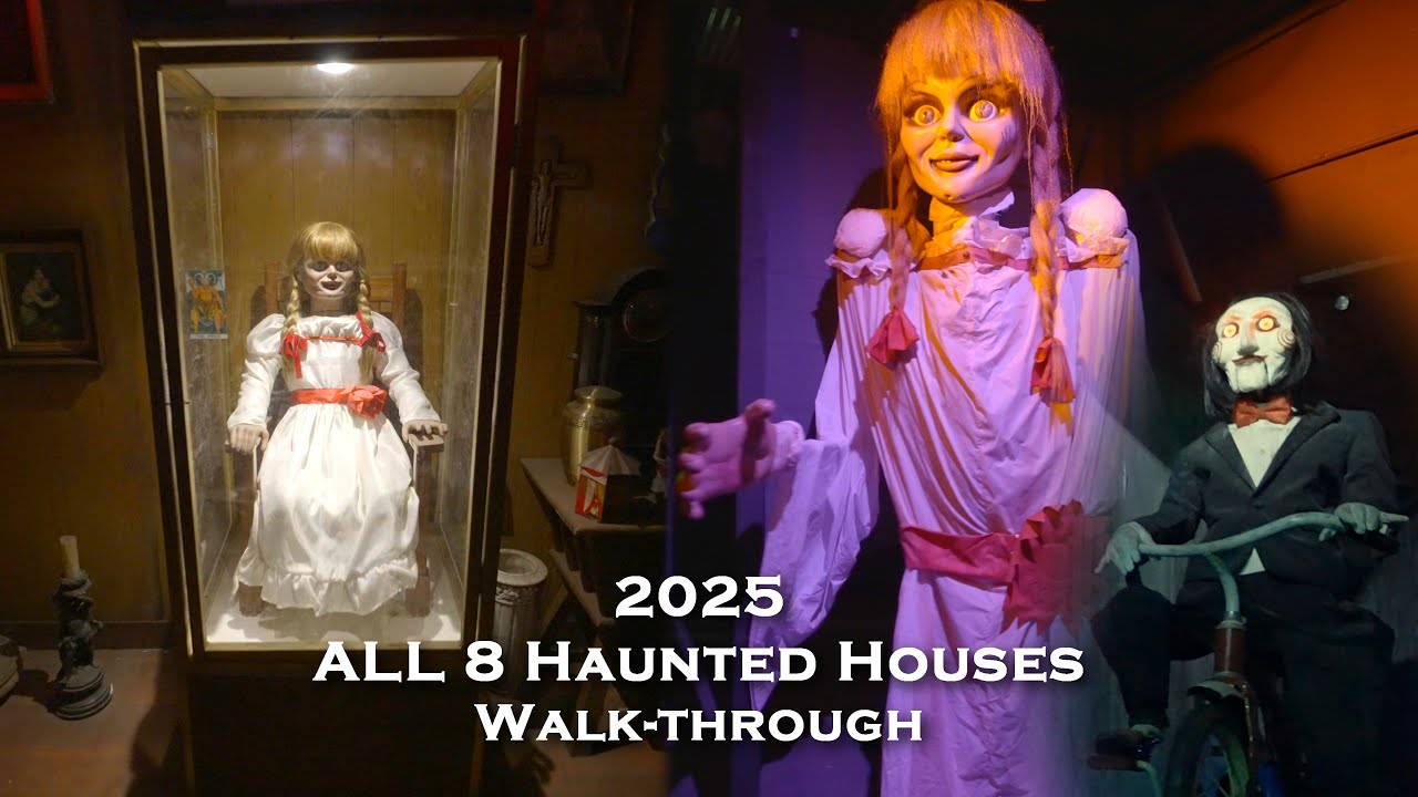 Six Flags Fright Fest 2025 | ALL 8 Haunted Houses Walkthrough at Six Flags Fright Fest 2025