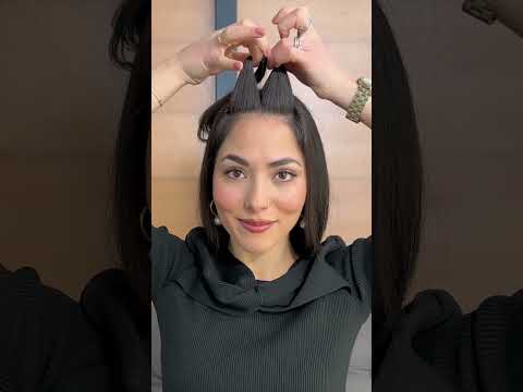 Fake bangs without cutting your hair 💇🏻‍♀️ #shorts #hair #hack #howto #hairstyle