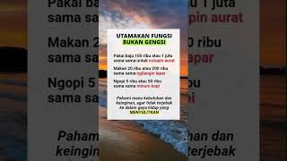Download lagu UTAMAKAN FUNGSI BUKAN GENGSI #shorts #quotes #khalisanursazia #videomotivasi mp3