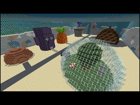 Building a Bikini Bottom Base in Minecraft! (Timelapse)