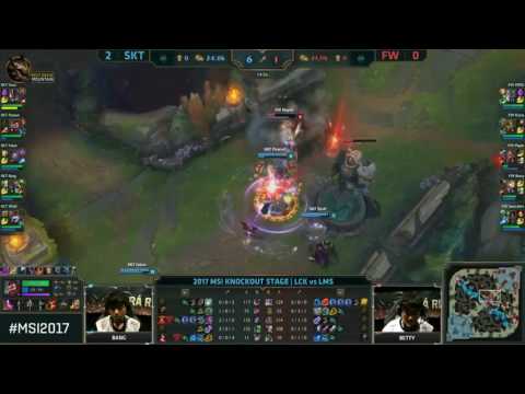 SKT vs FW Highlights Game 3 MSI 2017 Semi Finals SK Telecom T1 vs Flash Wolves by Onivia
