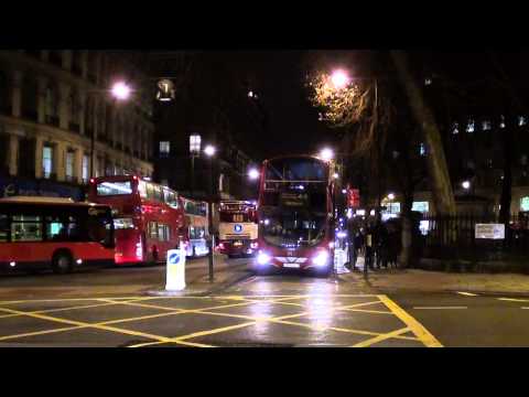 (HD) London Buses on Routes 44, C1 & C2 at Victoria Station