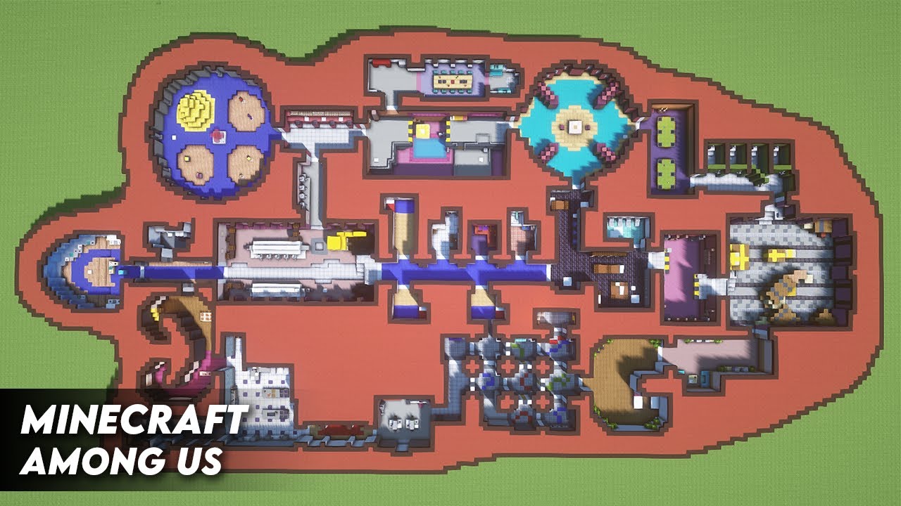 Minecraft: Among Us Airship Map | Among Us in Minecraft [WORLD DOWNLOAD]
