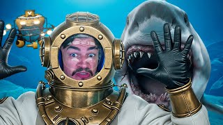 TERROR SUBMARINO COM UM MEGALODON NO FORTNITE!