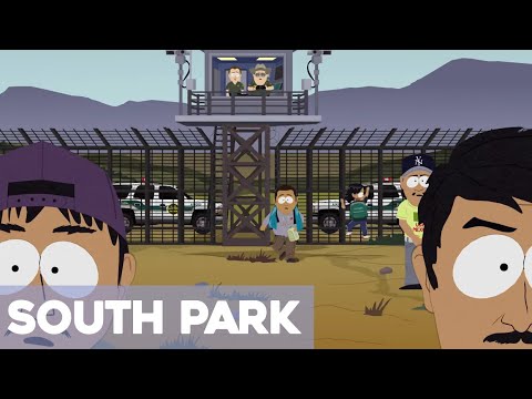 Mexicans crossing the border