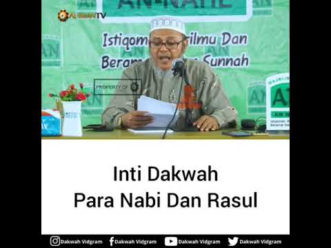 Inti dakwah para nabi dan rasul