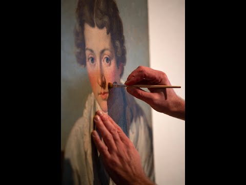 Part 1 | The Conservation of a Cornelius Janssens Portrait (ASMR-ish) 🎨✨