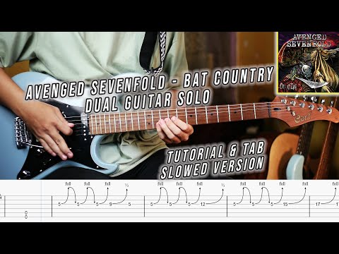 Avenged Sevenfold - Bat Country Guitar Solo Tutorial & TAB (Slowed version)