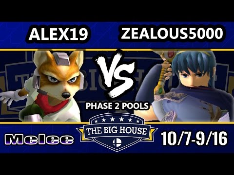 TBH6 SSBM - Alex19 (Fox) Vs. Zealous5000 (Marth) - Smash Melee Pools