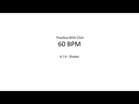 Practice with click - 60 BPM // 4 4 // Shaker Sound