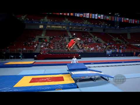 GEENS Joris (BEL) - 2017 Trampoline Worlds, Sofia (BUL) - Qualification Double Mini Routine 2