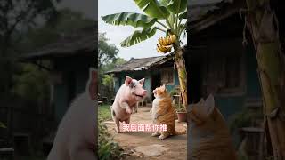 Fat orange cat's rural journey. Today I go to Zhuge's house to have a Hongmen banquet and dream