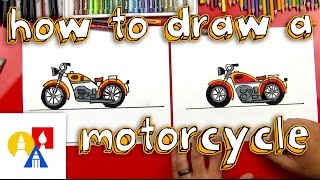 How to Draw a Motorcycle for Kids