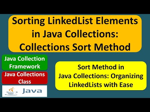 Sorting Linkedlist Elements In Java Collections Collections Sort Method Java Collection Framework