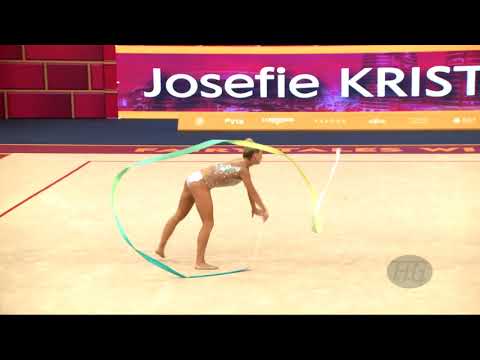 KRISTENSEN Josefie (DEN) - 2019 Rhythmic Worlds, Baku (AZE) - Qualifications Ribbon
