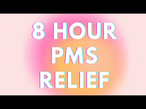 8 hr PMS menstrual relief binaural beats for sleep | PMS treatment | PMDD | Period Cramps | PMS help