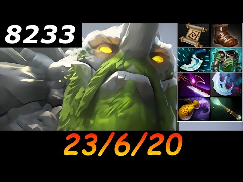 Dota 2 Tiny 8233 MMR 23/6/20 (Kills/Deaths/Assists) Ranked Full Gameplay