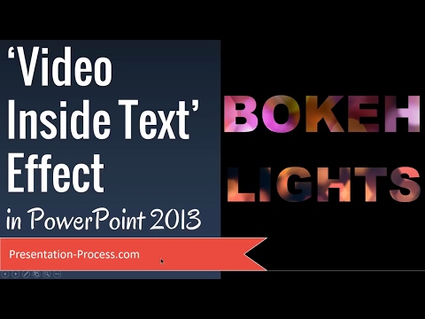 Video Inside Text Effect in PowerPoint