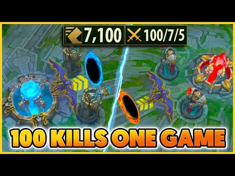 7,100 MOVESPEED Teleports Me Across The Map (100 KILL GAME)