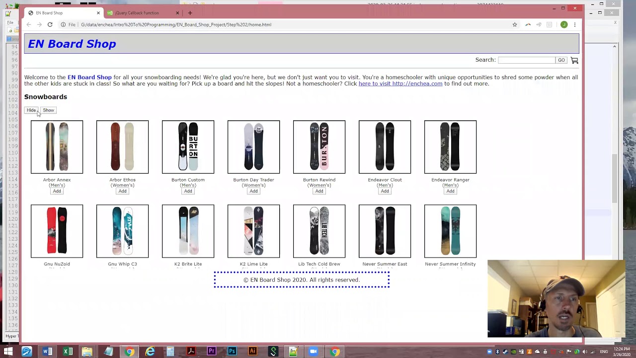 Programming - jQuery Callback and Chaining