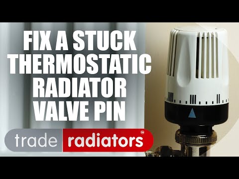 How to repair a thermostatic radiator valve with a stuck pin