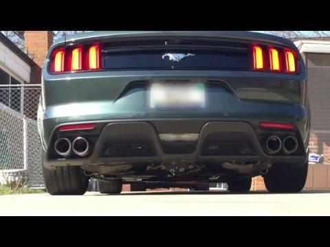 Mustang EcoBoost Ford Racing Sport Catback with GT350 Rear Valance Quad Exhaust Daytime
