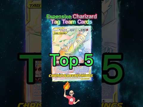 Top 5 EXPENSIVE Charizard Tag Team Cards 🔥 #shorts #pokemontcg #charizard