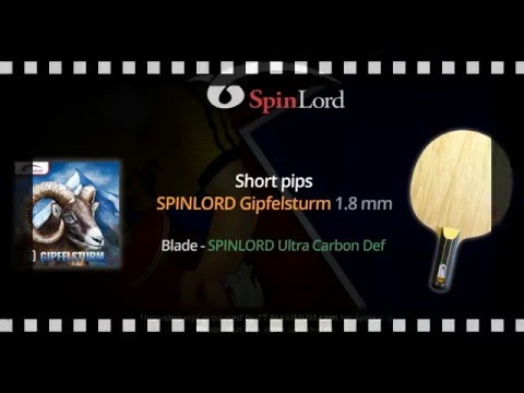 SPINLORD Gipfelsturm 1.8 mm - FH topspin and smash on SPINLORD Ultra Carbon Def