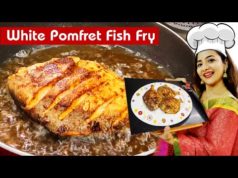 White Pomfret Fish Fry | Indian Style Fish Fry | Crispy Fish Fry Recipe | Quick and Easy Fish Fry