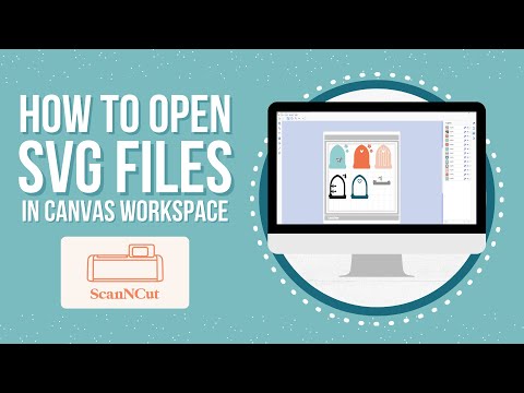 How to Import SVG Files to CanvasWorkspace for ScanNCut ⭐ & How to Recolor