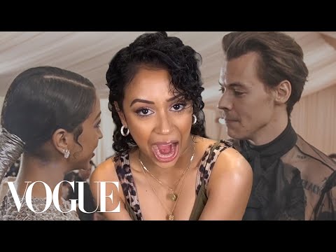 ライザ・コーシーがメットガラの動画に反応（ハリー・スタイルズ、ハイリー・ビーバーなど）｜VOGUE (Liza Koshy Reacts to Her Met Gala Videos (Harry Styles, Hailey Bieber and more) | Vogue)