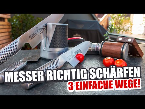 Sharpening knives made easy! 3 simple and effective ways for beginners without any effort!