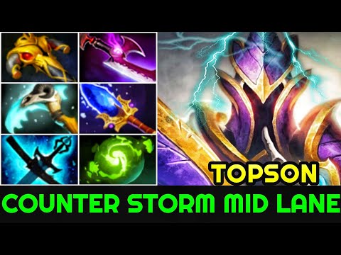 Topson [Silencer] Pro Counter Storm Spirit Mid +120 INT Stole 7.24 Dota 2