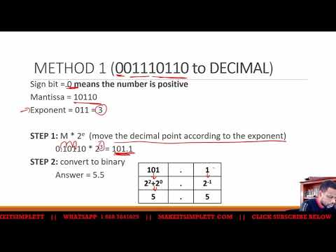 CAPE COMP SCI U1: BINARY DECIMAL CALCULATIONS | MANTISSA | MAKE | IT | SIMPLE | TT