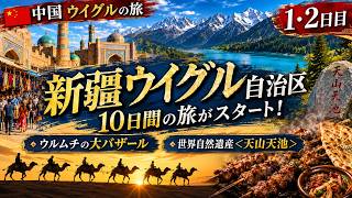 【中国🇨🇳ウイグルの旅】新疆ウイグル10日間の旅がスタート!ウルムチの大バザール・世界自然遺産<天山天池>【1・2日目】